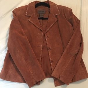 Brown suede jacket